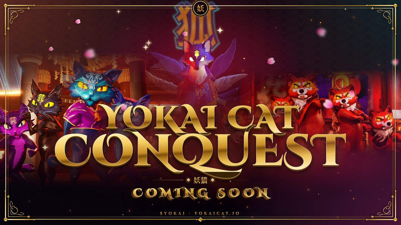 Yokai Cat: Conquest game cover, coming soon
